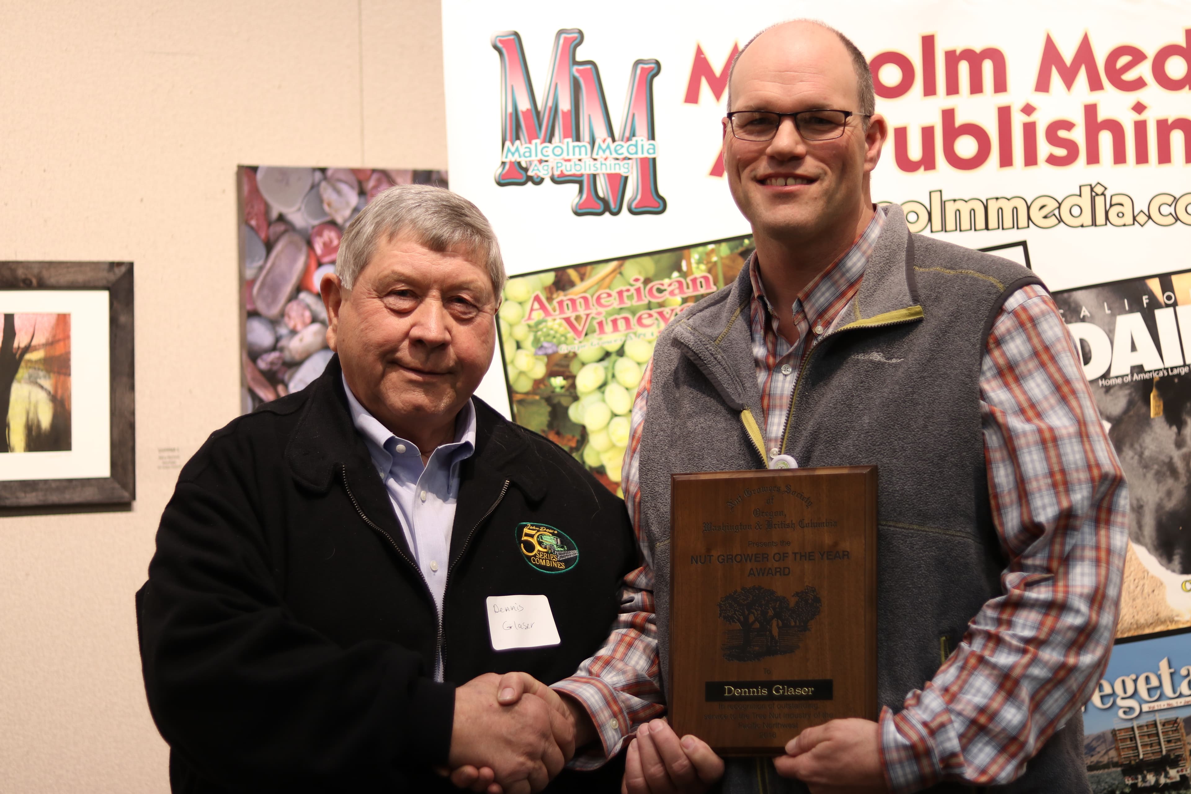Dennis Glaser Hazelnut Grower of the Year