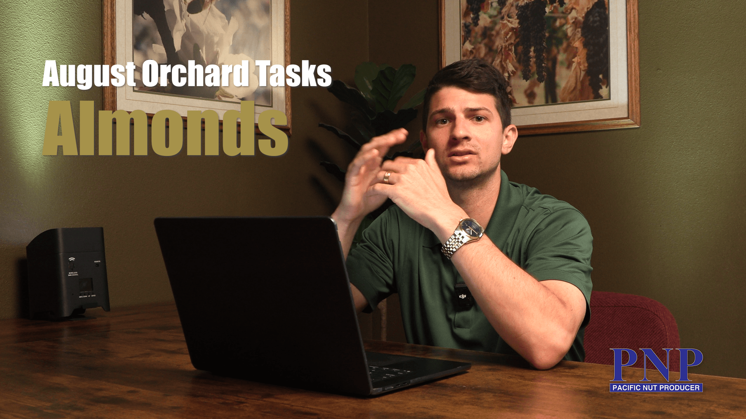 August Orchard Tasks With Hyrum – Almonds